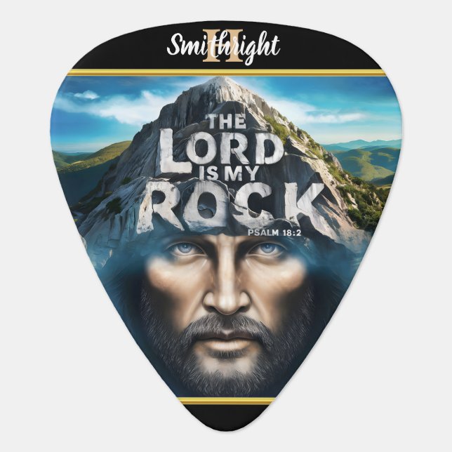Divine Presence Among the Mountains Guitar Pick (Front)