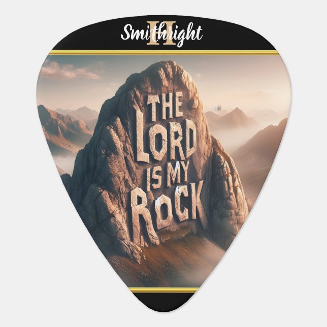Divine Presence Among the Mountains Guitar Pick (Front)