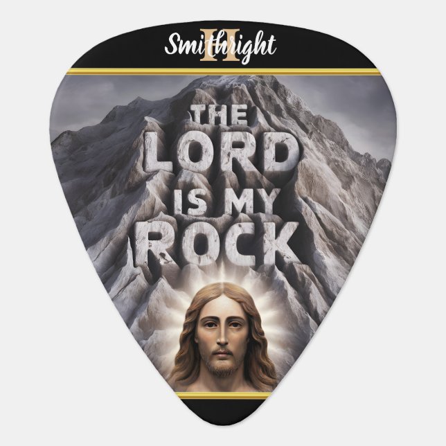 Divine Presence Among the Mountains Guitar Pick (Front)