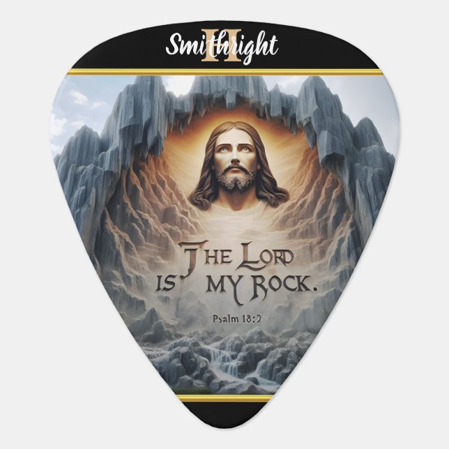 Divine Presence Among the Mountains Guitar Pick (Front)