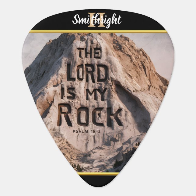 Divine Presence Among the Mountains Guitar Pick (Front)