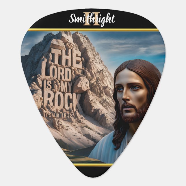 Divine Presence Among the Mountains Guitar Pick (Front)