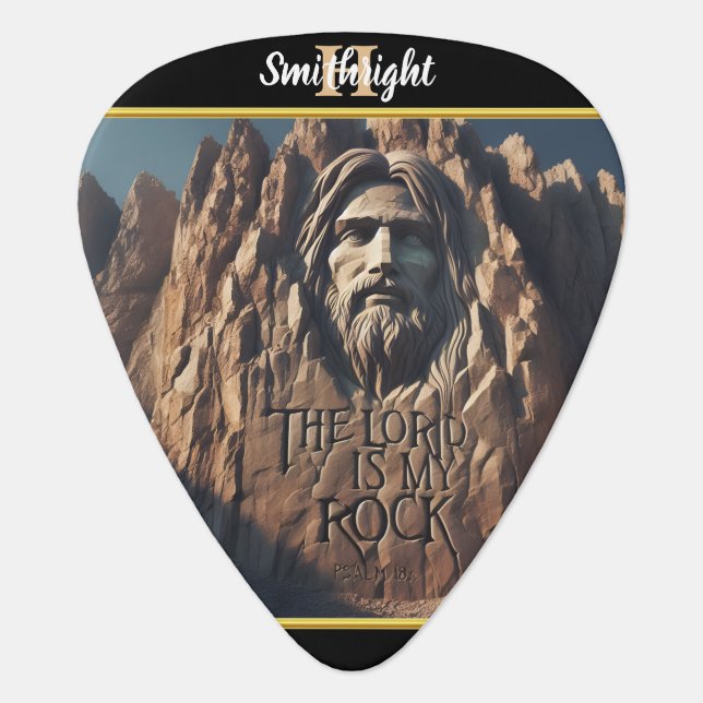 Divine Presence Among the Mountains Guitar Pick (Front)