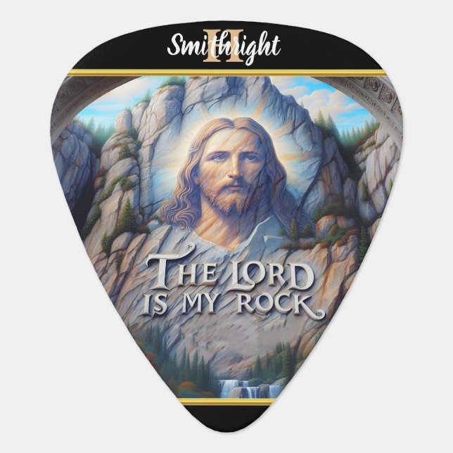 Divine Presence Among the Mountains Guitar Pick (Front)