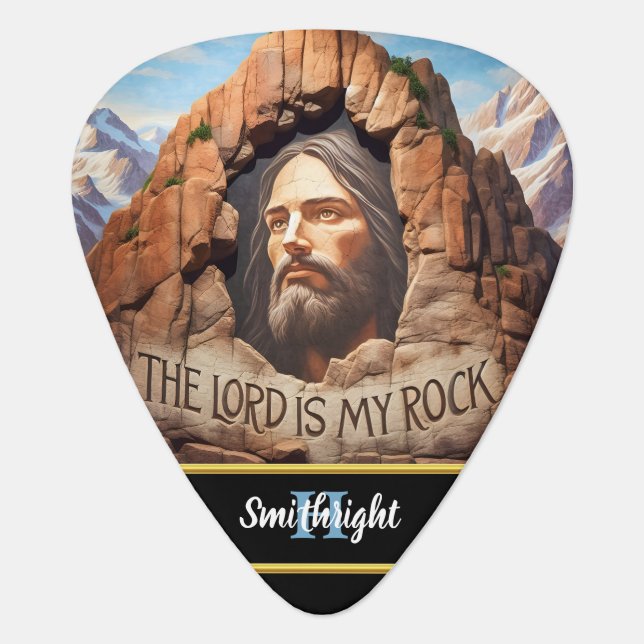 Divine Presence Among the Mountains Guitar Pick (Front)