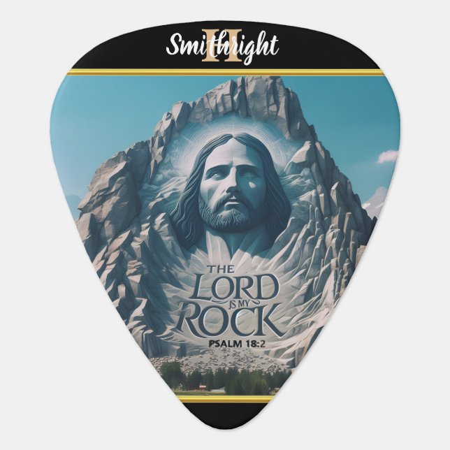 Divine Presence Among the Mountains Guitar Pick (Front)