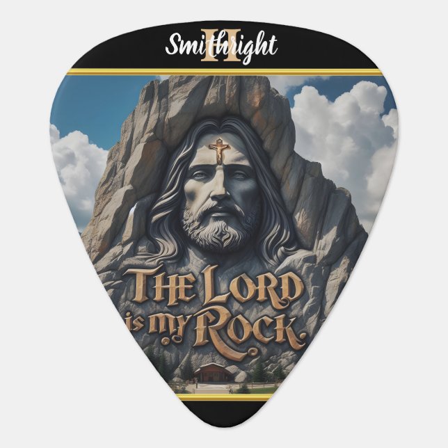 Divine Presence Among the Mountains Guitar Pick (Front)
