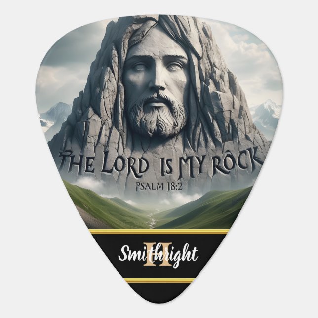 Divine Presence Among the Mountains Guitar Pick (Front)