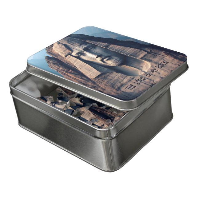 Divine Presence Among the Mountains Jigsaw Puzzle (Lid Open)