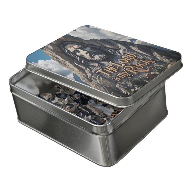 Divine Presence Among the Mountains Jigsaw Puzzle (Lid Open)