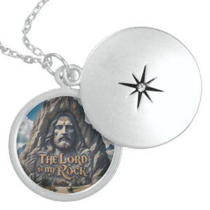 Divine Presence Among the Mountains Locket Necklace