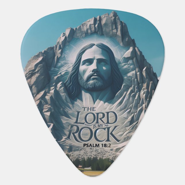 Divine Presence on Majestic Peak Guitar Pick (Front)