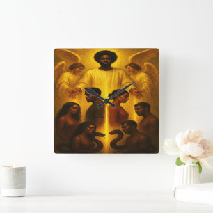Divine Protection Decorative Wall Clock