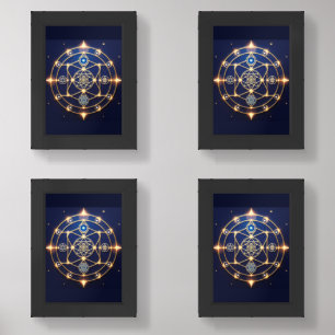 Divine Radiance – 5: Illuminated Universal Energy Wall Art Sets