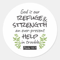 Divine Refuge - Psalm 46:1 for Spiritual Comfort a