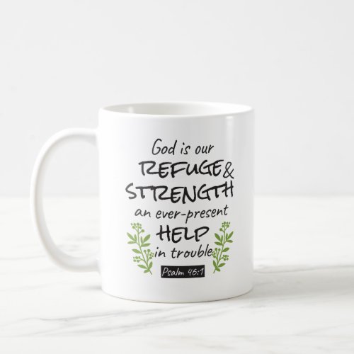 Divine Refuge _ Psalm 461 for Spiritual Comfort a Coffee Mug