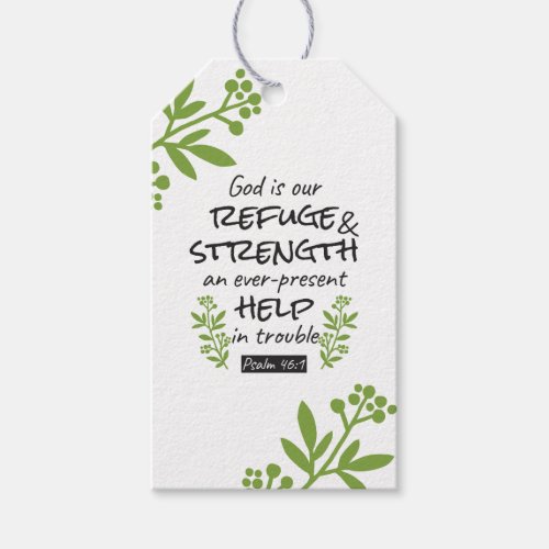 Divine Refuge _ Psalm 461 for Spiritual Comfort a Gift Tags