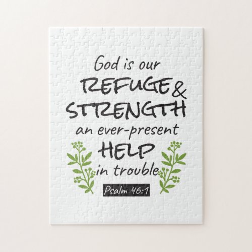 Divine Refuge _ Psalm 461 for Spiritual Comfort a Jigsaw Puzzle