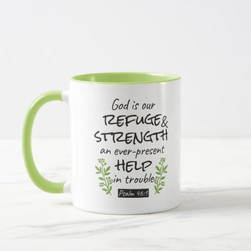 Divine Refuge _ Psalm 461 for Spiritual Comfort a Mug