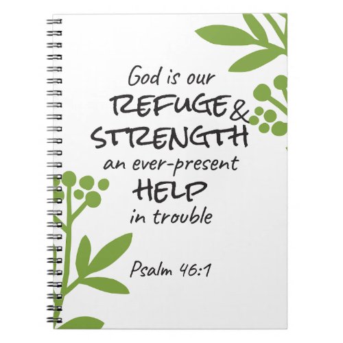 Divine Refuge _ Psalm 461 for Spiritual Comfort a Notebook