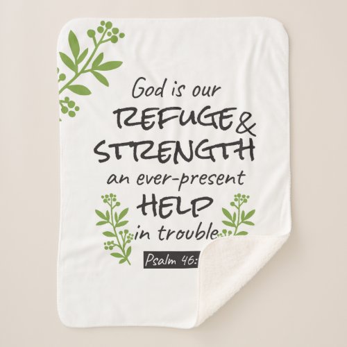 Divine Refuge _ Psalm 461 for Spiritual Comfort a Sherpa Blanket