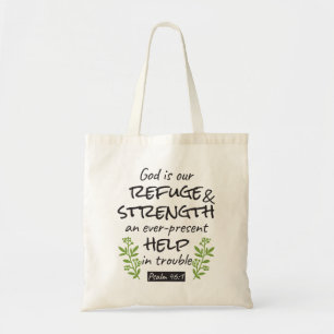 Divine Refuge - Psalm 46:1 for Spiritual Comfort a Tote Bag