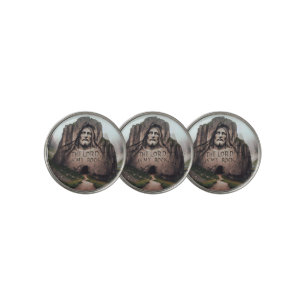 Divine Rock: Jesus Engraved The Lord Is My Rock Golf Ball Marker