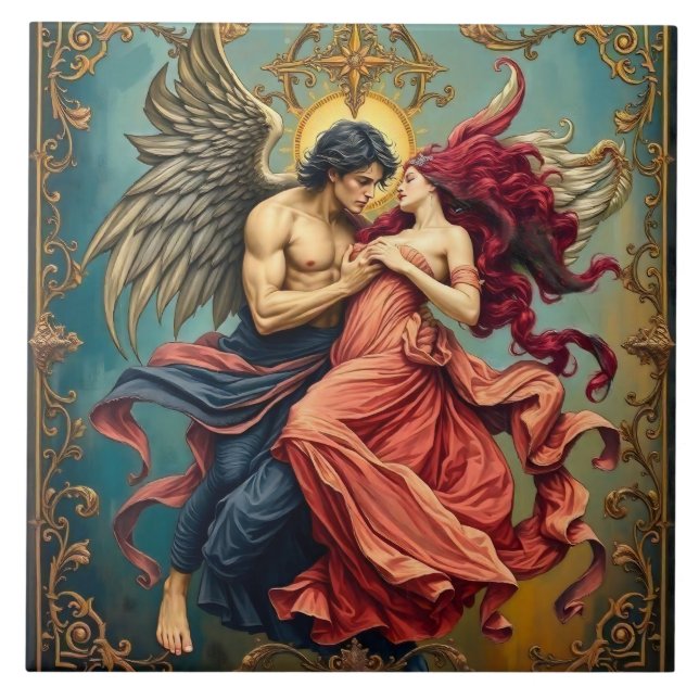 Divine Romance Ceramic Tile (Front)