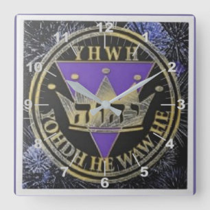 Divine Royal Victory  Square Wall Clock