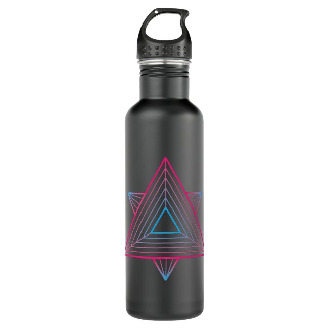 Divine Sacred Geometry Stainless Steel Water Bottle (Front)
