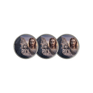 Divine Savior: The Lord Is My Rock Golf Ball Marker