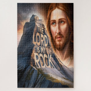 Divine Savior: The Lord Is My Rock Jigsaw Puzzle