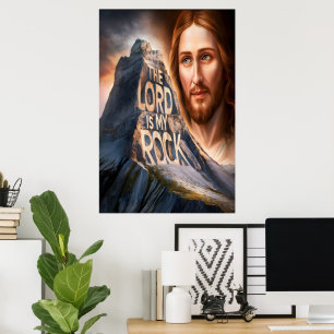 Divine Savior: The Lord Is My Rock Poster
