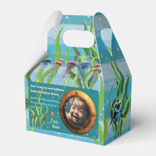 Divine Sea Creatures Party Gable Favor Box