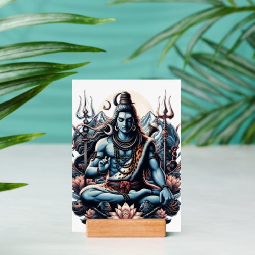 Divine Serenity Shiva Artwork Holder