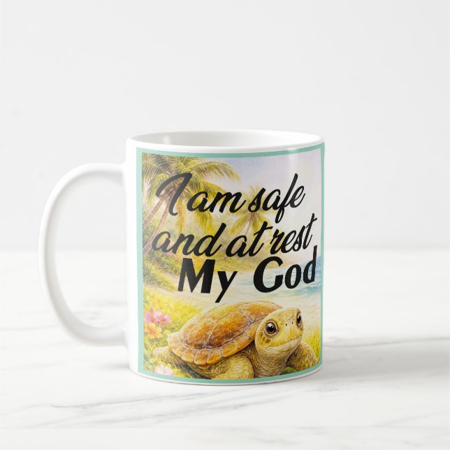 Divine Serenity Turtle Coffee Mug (Left)