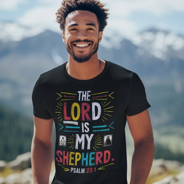 Divine Shepherd: Bible Verse Art T-Shirt (Creator Uploaded)