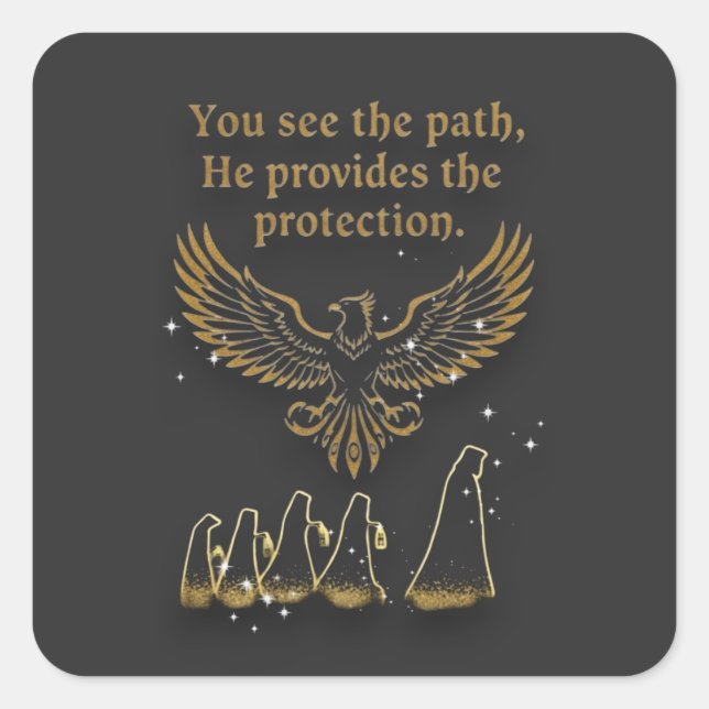 Divine Sight Spiritual Gear Collection  Square Sticker (Front)