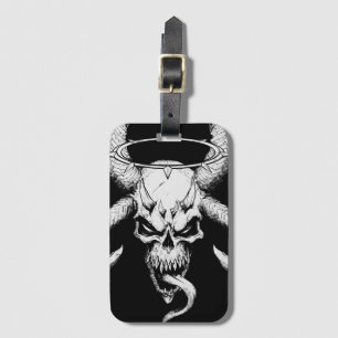 Divine Skull of Death Black Luggage Tag