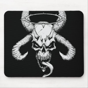 Divine Skull of Death Black Mouse Pad