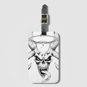 Divine Skull of Death White Luggage Tag