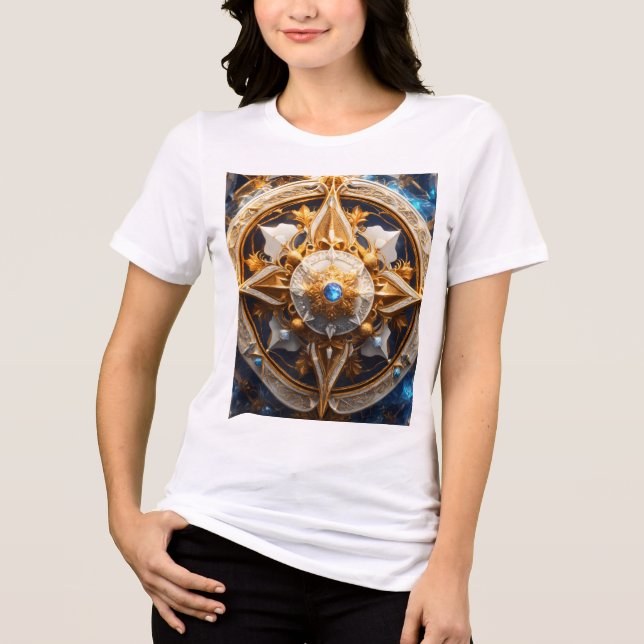  “Divine Sky God Crystal Symbol T-Shirt” Tri-Blend Shirt (Front)