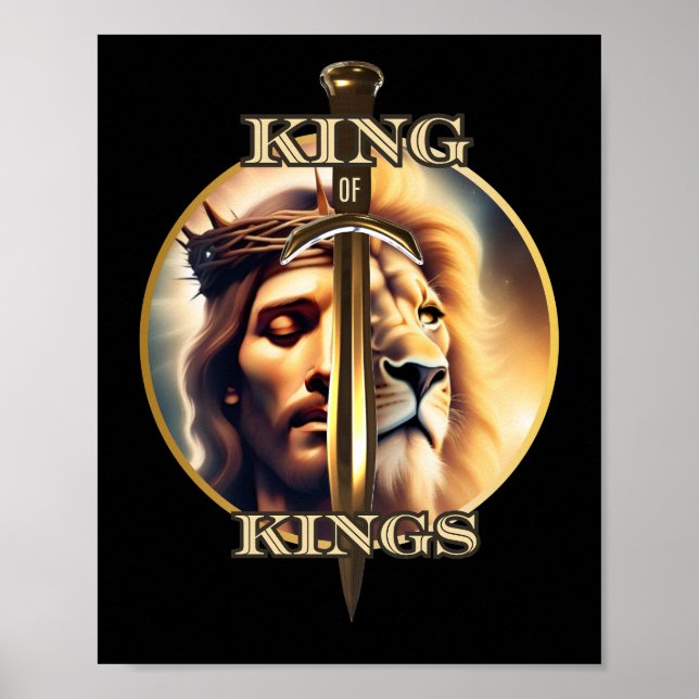 Divine sovereignty: Jesus Christ, King of Kings Poster (Front)
