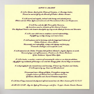 Divine Spark Meditation - Customized Poster