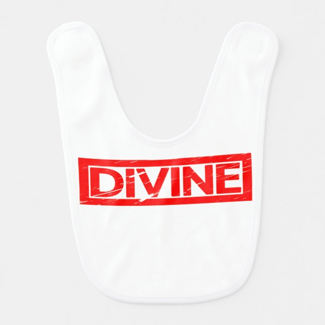 Divine Stamp Baby Bib (Front)