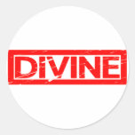 Divine Stamp Classic Round Sticker
