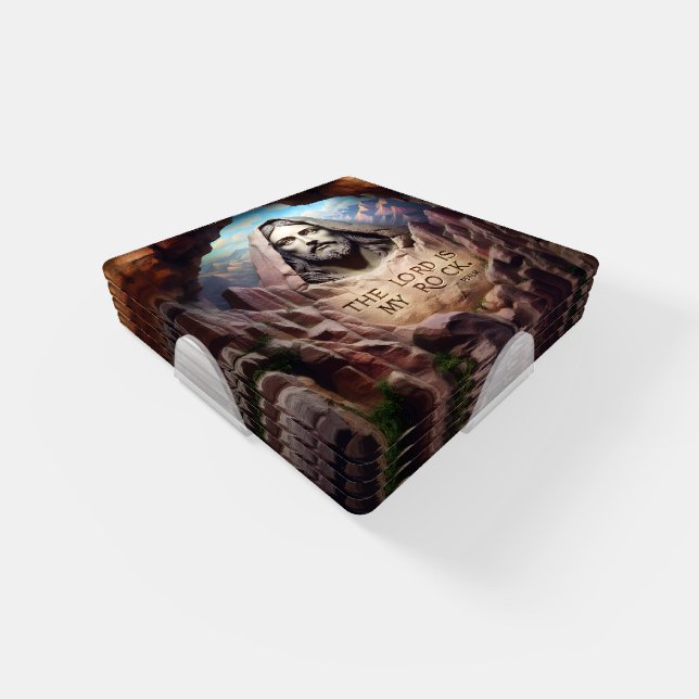 Divine Statue: The Lord Is My Rock Coaster Set (Set)