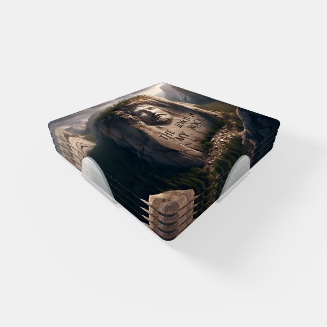 Divine Statue: The Lord Is My Rock Coaster Set (Set)