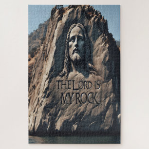 Divine Statue: The Lord Is My Rock Jigsaw Puzzle