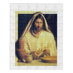 Divine Supper: Breaking Bread With Jesus Jigsaw Puzzle